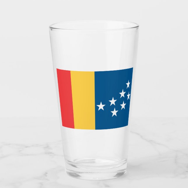 Verre Drapeau de Durham (Caroline du Nord, États-Unis) (Devant)