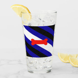 Verre Drapeau de fierté de jeu de chiots de SlipperyJoe