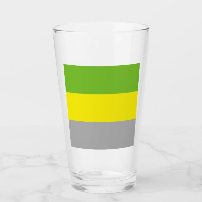 Verre Drapeau de fierté lithromantique (Devant)