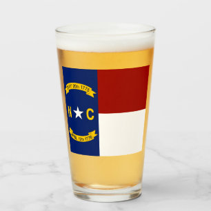 Verre Drapeau de la Caroline du Nord