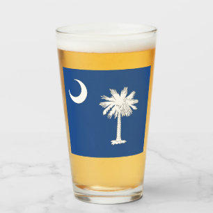 Verre Drapeau de la Caroline du Sud