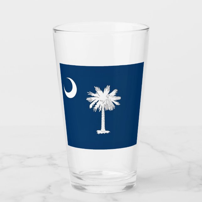 Verre Drapeau de la Caroline du Sud (Devant)