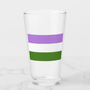 Verre Drapeau de la fierté queer