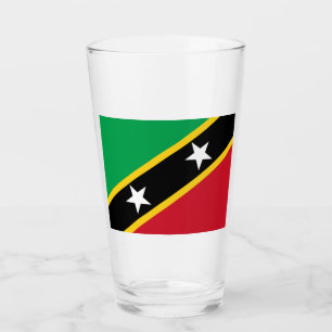 Verre Drapeau de Saint-Kitts-et-Nevis (Caraïbes)
