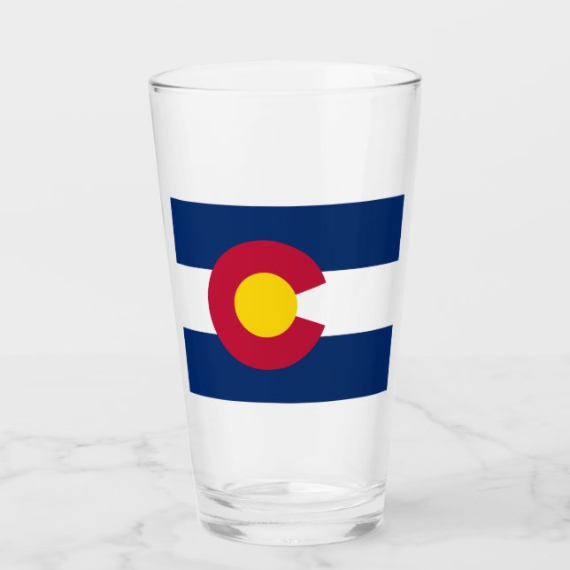 Verre Drapeau d'Etat du Colorado (Devant)