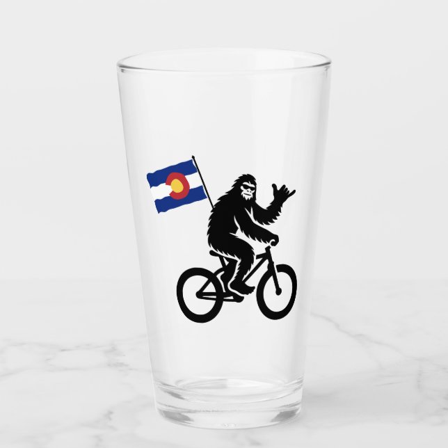 Verre Drapeau du Colorado à vélo Bigfoot (Devant)