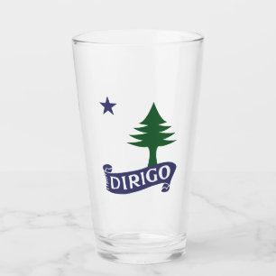 Verre Drapeau du Maine de 1901