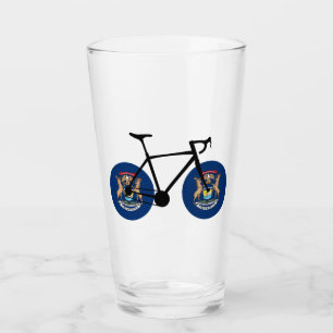 Verre Drapeau du Michigan