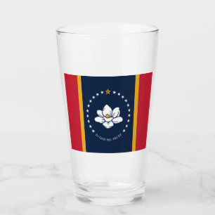 Verre Drapeau du Mississippi