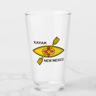 Verre Drapeau Kayak Nouveau-Mexique