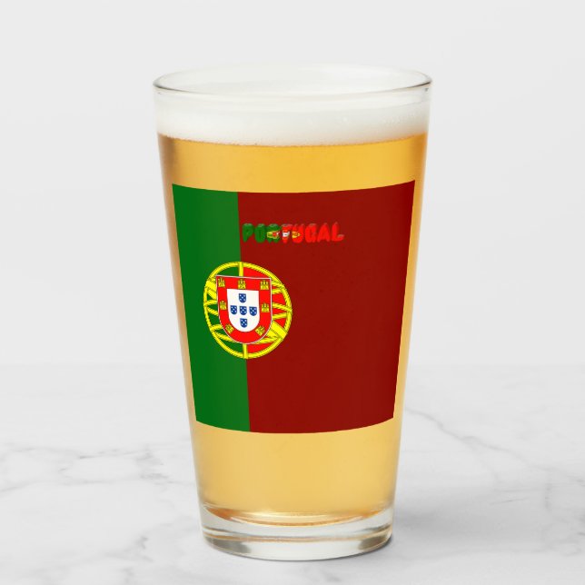 Verre Drapeau portugais    (Devant (rempli))