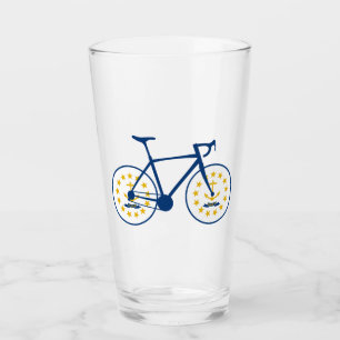Verre Drapeau Rhode Island à vélo