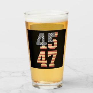 Verre Drapeau Trump 45 47 Vintage Amérique États-Unis
