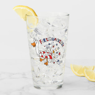 Verre Drôle 4 juillet caricature pour enfants