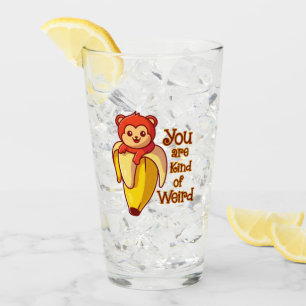 Verre Drôle Banane Singe Vous Êtes Un Peu Étrange