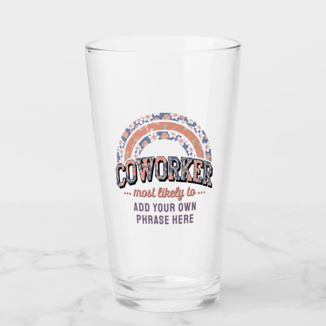 Verre Drôle Coworker Cadeaux Les Plus Probables : PERSON (Devant)