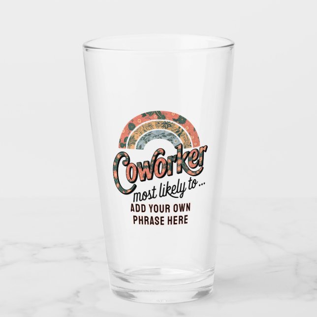 Verre Drôle Coworker Cadeaux Les Plus Probables : PERSON (Devant)