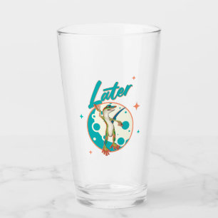 Verre Drôle de Gecko Plus Tard Humour de Procrastination