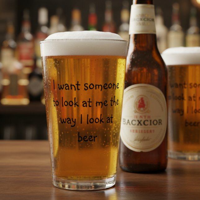 Verre Drôle Dit Boire Pint De Bière (Créateur téléchargé)