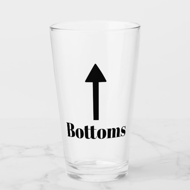 Verre Drôle Flèche vers le haut (Devant)