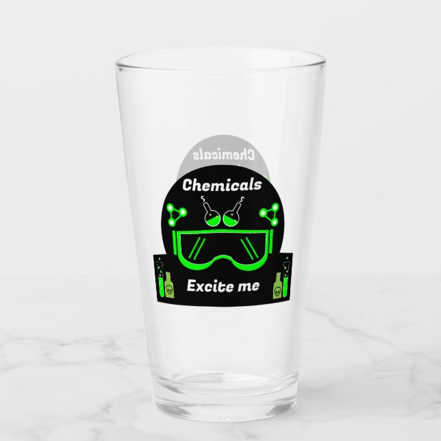 Verre Drôle Ingénieur Chimique Cadeaux (Devant)