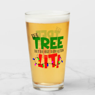 Verre Drôle l'arbre n'est pas la seule chose qui s'illum