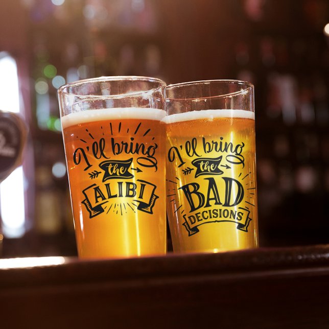 Verre Drôle Mal apportera l'Alibi (Créateur téléchargé)