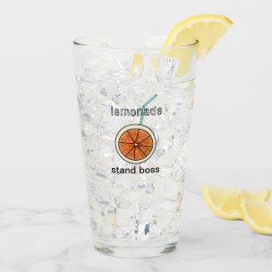 Verre Drôle mignon Lemonade Stand Boss Jaune