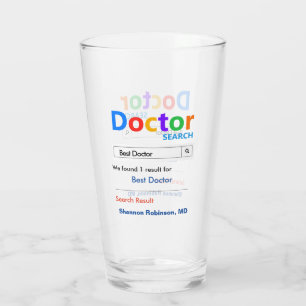 Verre Drôle personnalisé Meilleur cadeau de médecin