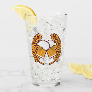Verre du logo de la bière personnalisé