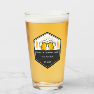 Verre du logo de la bière sur mesure