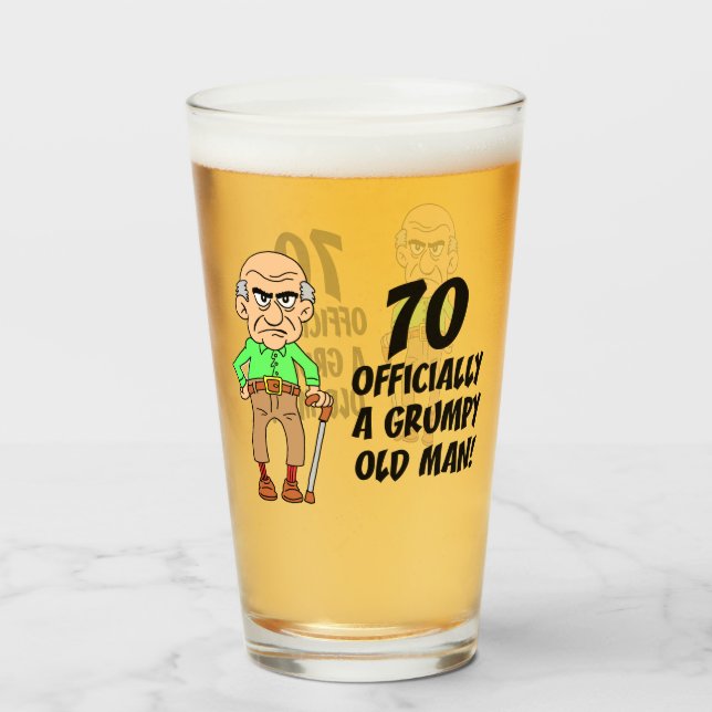 Verre du vieil homme grincheux (Devant (rempli))