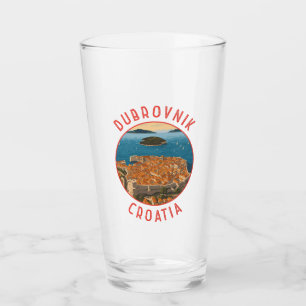 Verre Dubrovnik Croatie Cercle retro désorganisé