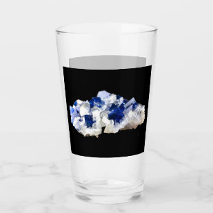 Verre Eau personnalisable en Fluorite Naturelle Bleu Pro