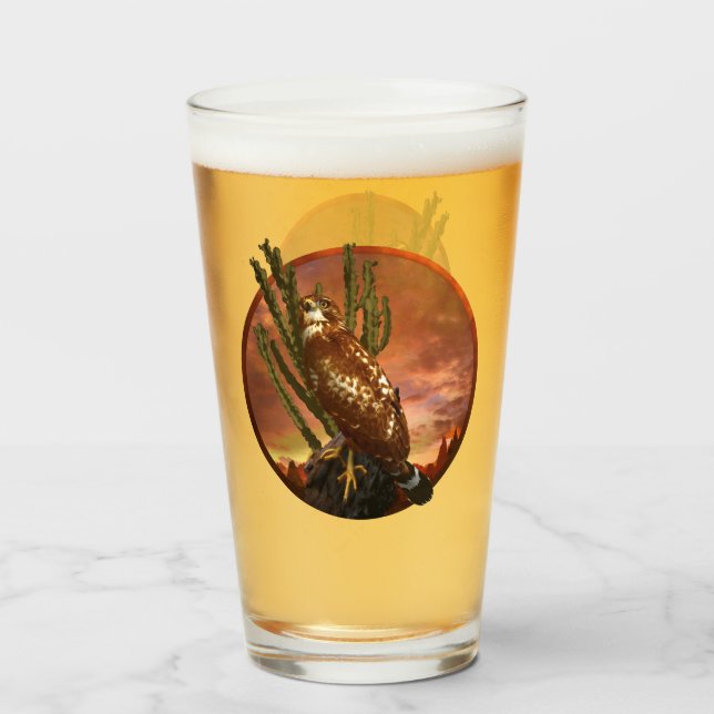 Verre ÉCLAIRAGE DERNIER DÉSERT À Épaule rouge (Dos (rempli))