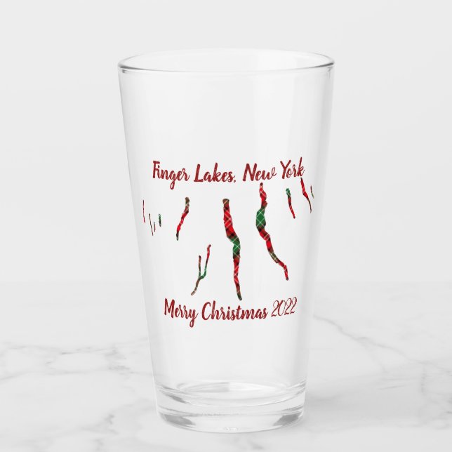 Verre Édition limitée Finger Lakes Christmas Glass (Devant)