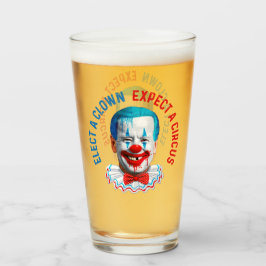 Verre Elect a clown drôle anti Biden clown Pro trump