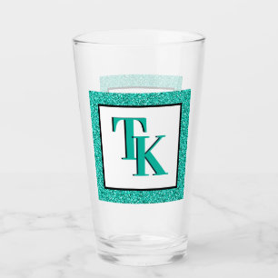 Verre Élégant Parties scintillant bleue Turquoise Glam M