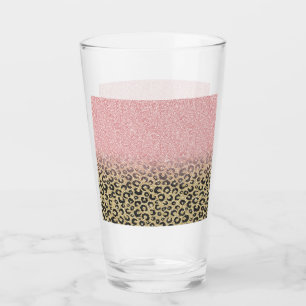 Verre Élégant Rose Parties scintillant or Empreinte de l