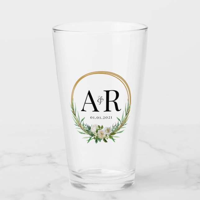 Verre Élégant Tumbler pour Mariage et anniversaire (Devant)