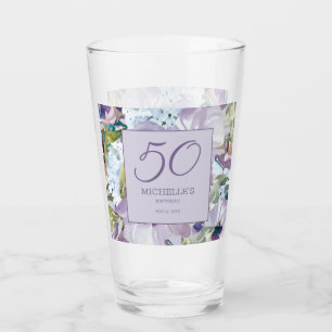 Verre Elégante Lilac Purple Floral Verdure 50e Anniversa