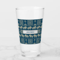 Eléphant et arbres tribaux Personnalisé