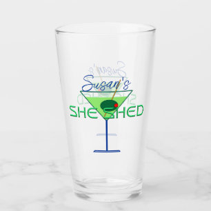 Verre Elle Shed Woman's Man Cave Bar Lunettes de bière