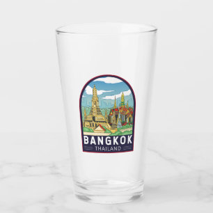 Verre Emblème Bangkok Thaïlande Travel Retro