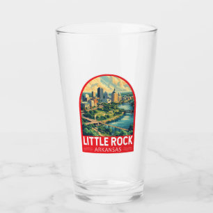 Verre Emblème d'art de voyage de Little Rock Arkansas