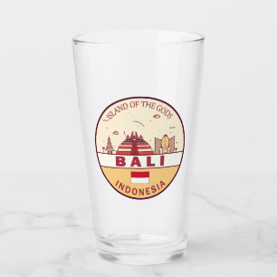Verre Emblème Skyline de Bali en Indonésie