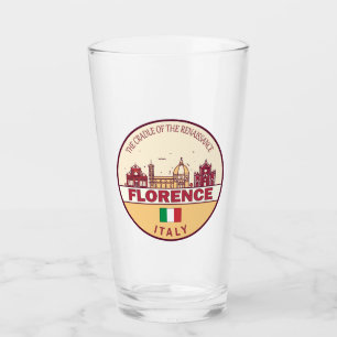 Verre Emblème Skyline de Florence Italie