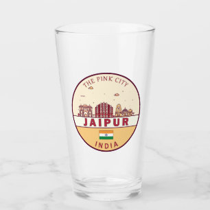 Verre Emblème Skyline de Jaipur India City