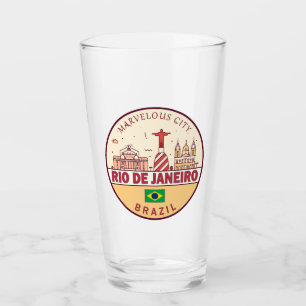 Verre Emblème Skyline de Rio de Janeiro