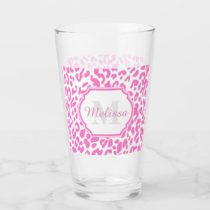 Verre Empreinte de léopard rose